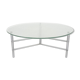Table basse ronde en verre