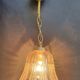 Pair of vintage spike-patterned pendant lights