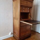 19th century pitch pine weekly style secretary