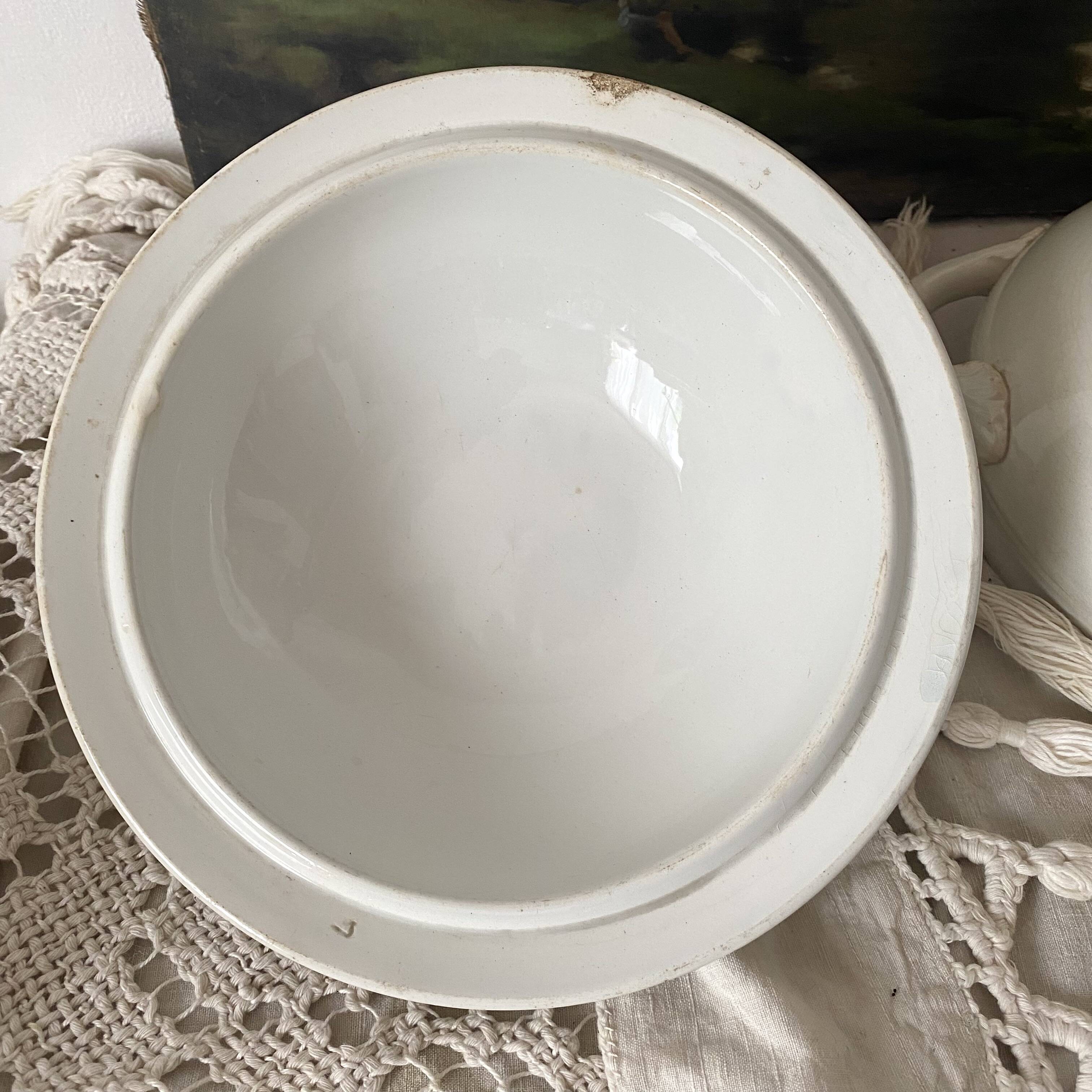 Antique St Amand soup tureen