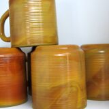 6 Arcopal coffee mugs in very good condition