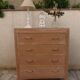 Vintage commode in bleached wood.
