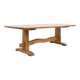 Solid oak dining table - 20th century French design