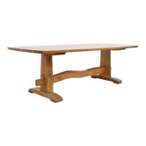 Table de repas en chêne massif - France XXème