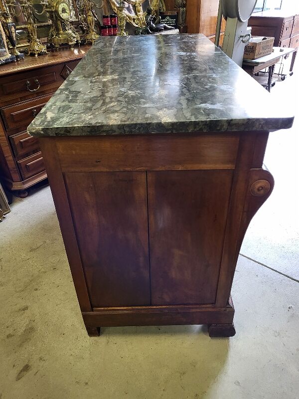 Bahut 2 doors 2 drawers in walnut period restoration a crosse