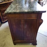 Bahut 2 doors 2 drawers in walnut period restoration a crosse