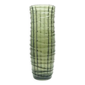 Baleron vase Modernism, transparent glass, HSG Ząbkowice, Poland, 1970s