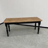 Farm table desk turned legs
