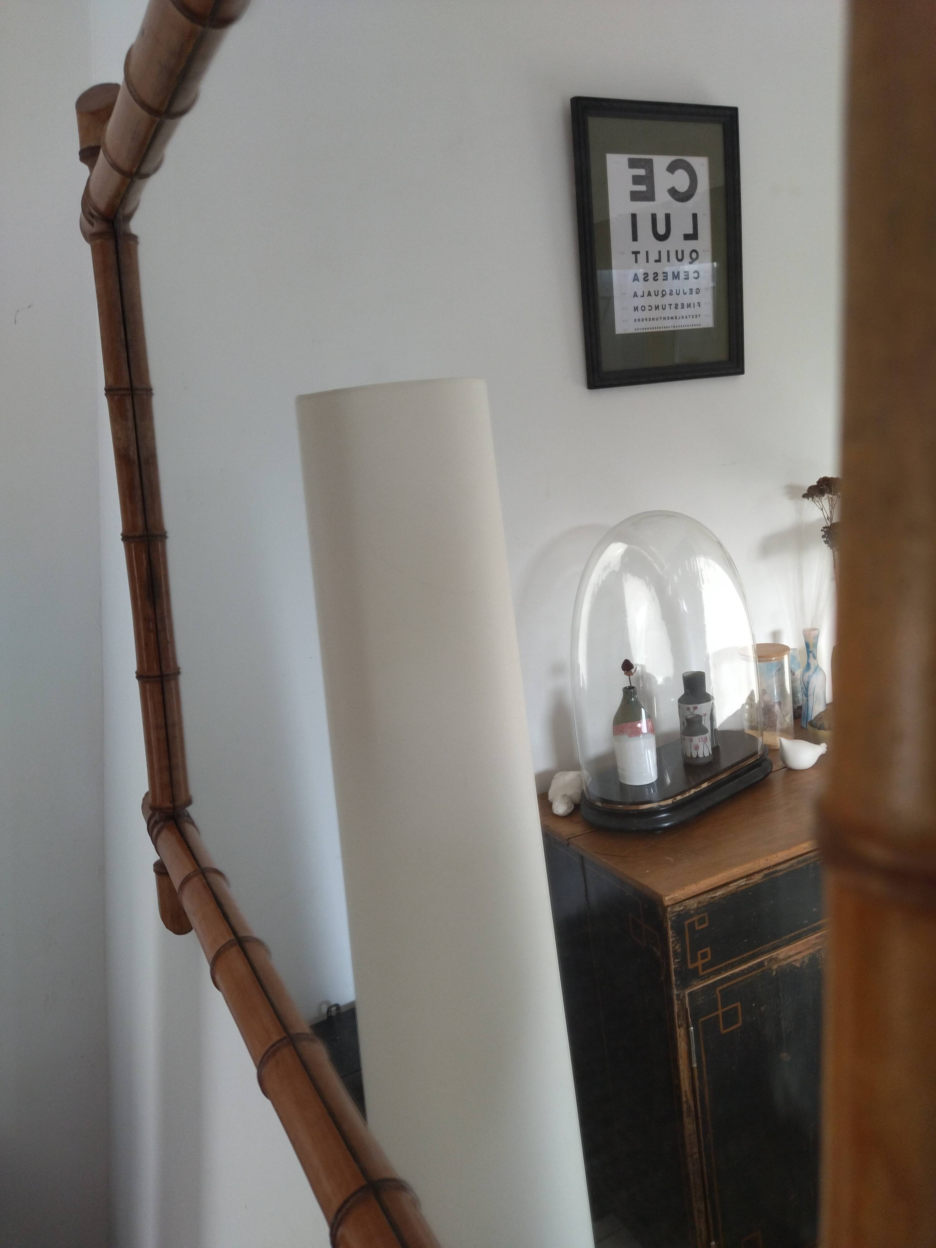 Bamboo mirror 94 x 71 cm