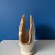 Vintage earthenware shell vase, Denmark