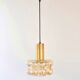 Mid-Century Modern Amber Bubble Glass Ceiling Light by Helena Tynell for Limburg, Germany, 1960s