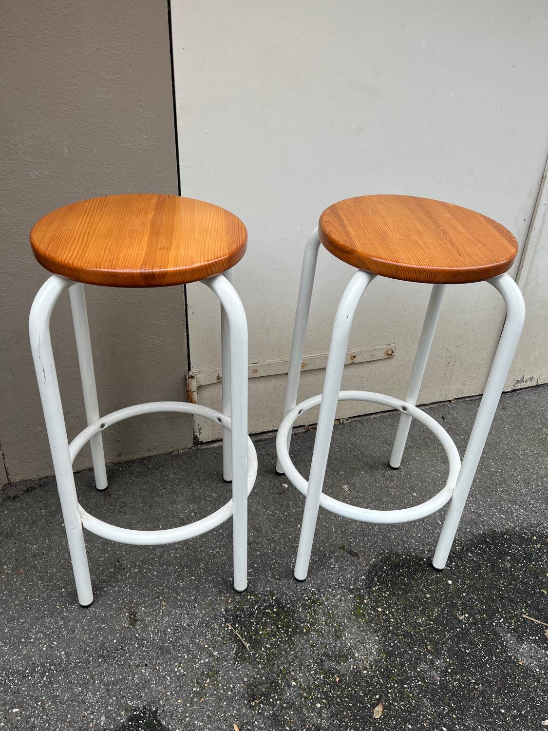 Designer metal stool