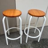 Designer metal stool