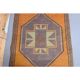 Tapis de couloir en laine turc oushak vintage fait main 111x385