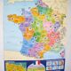 Affiche la France et ses régions