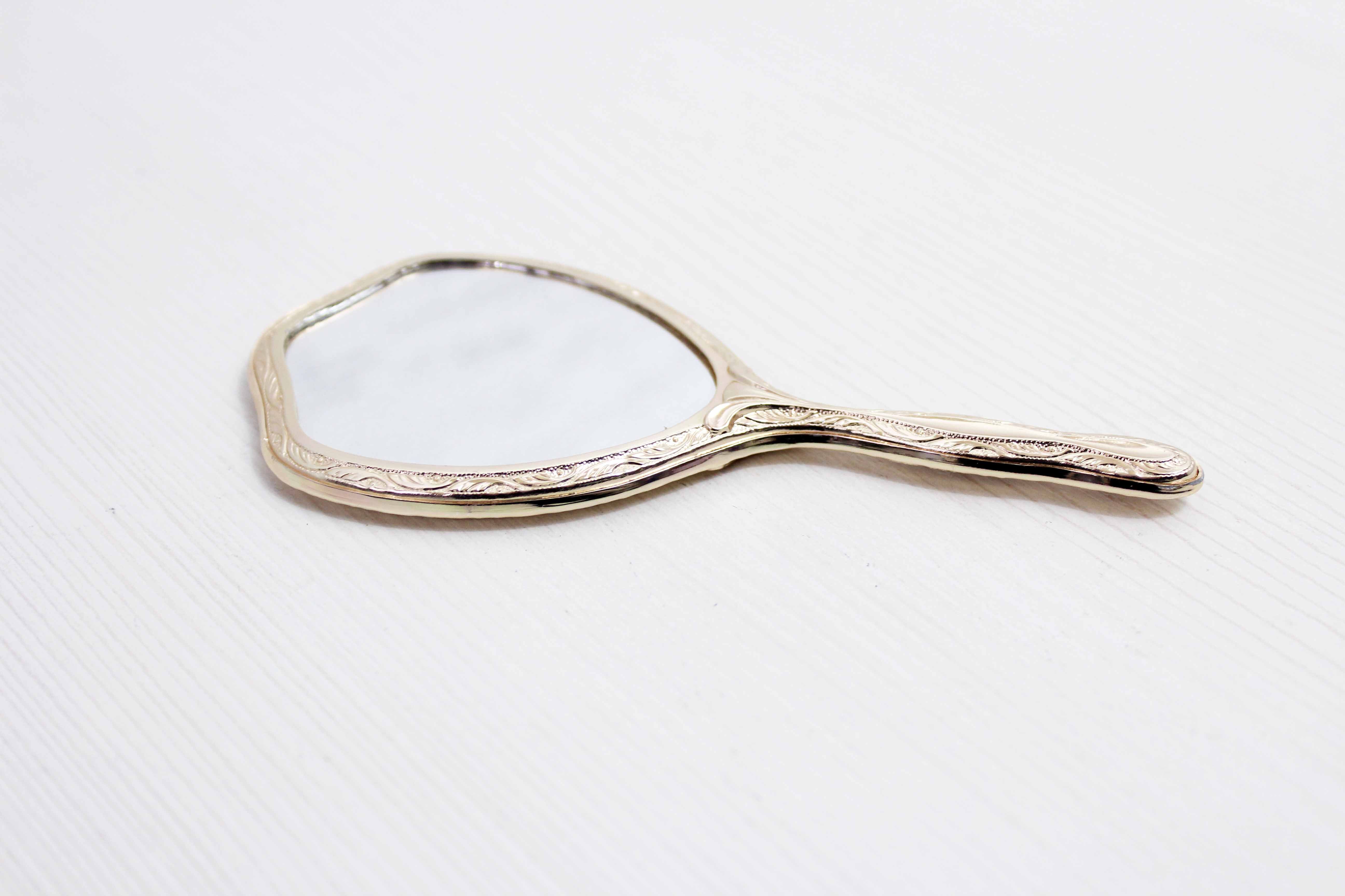 Vintage hand mirror