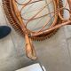 Rattan coffee table and glass in excellent condition