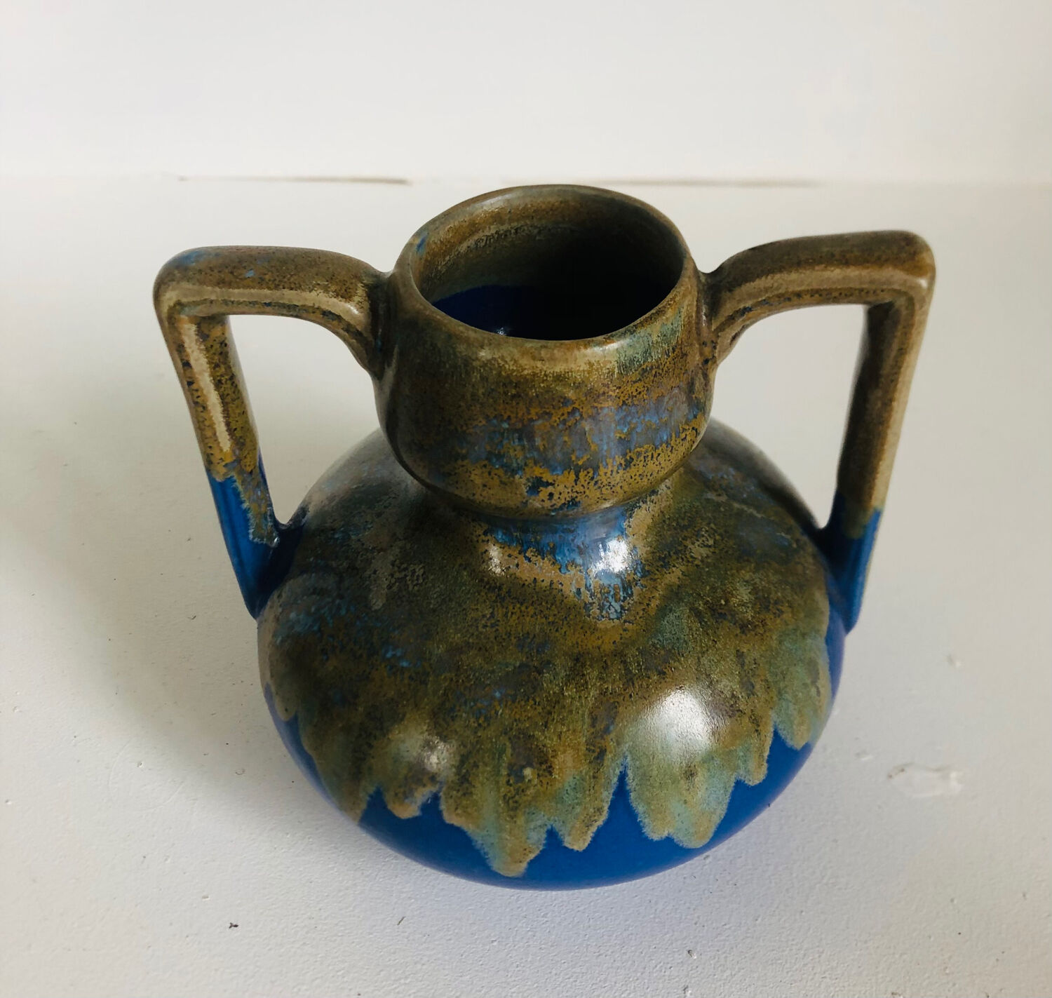 Art Deco stoneware vase signed Alpho by Alphonse Mouton