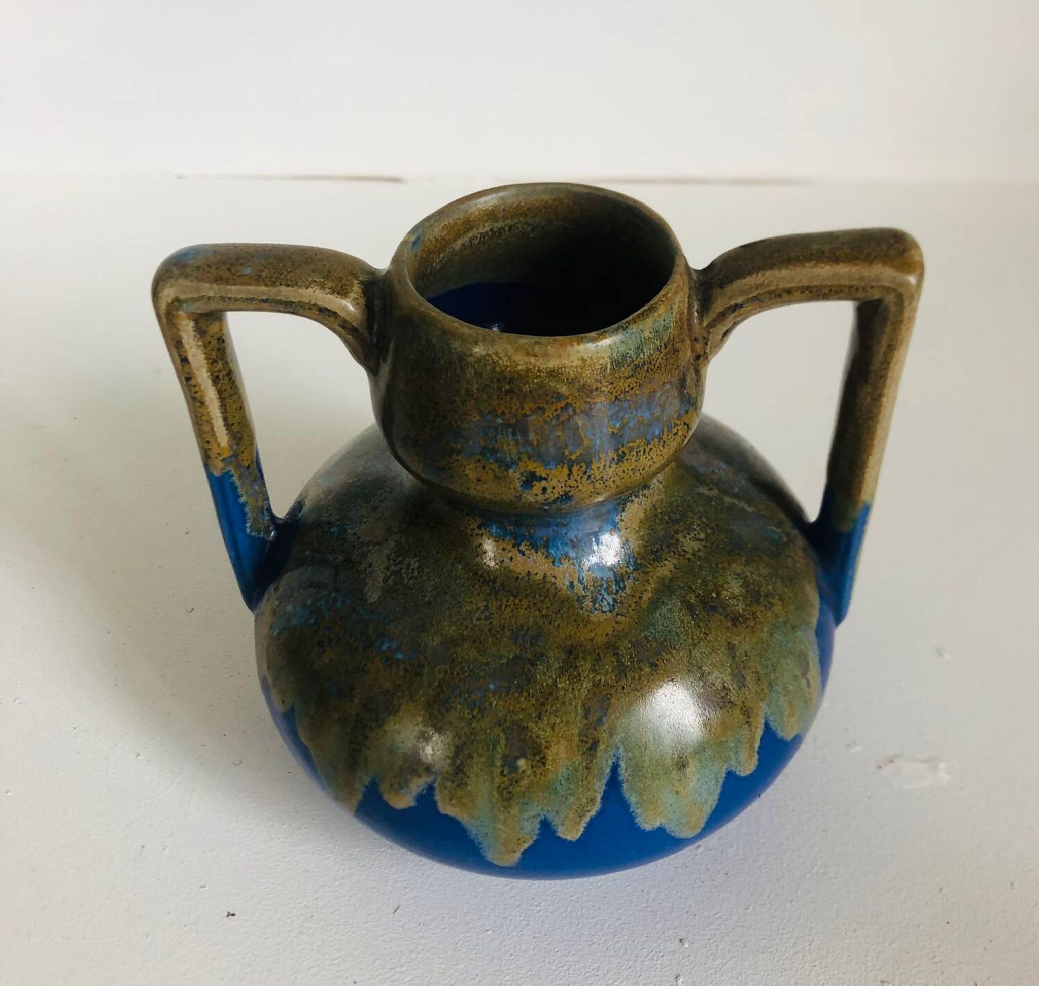 Art Deco stoneware vase signed Alpho by Alphonse Mouton