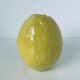 Lemon vase trompe l'oeil in natural glazed ceramic