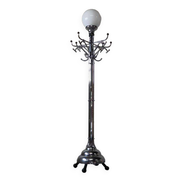 Grand porte-manteau/lampe sur pied Art Déco