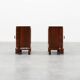 Pair of Art Deco Nightstands in Walnut, Italy 1920s