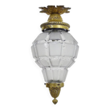 Louis XV style Hall lantern in bronze and glass globe. Around 1920