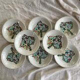 Old plates Cubists Sarreguemines
