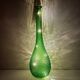 Green carafe Empoli Italy with diamond points - 1960