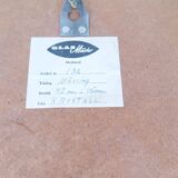 Round brass mirror from the mid-century by Glasmäster in Markaryd, Sweden, 1960s.