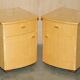 Baxter & Lee birch commode and side tables - Art Deco