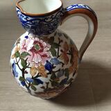 pitcher in faience of Gien with the stamp of the workshop