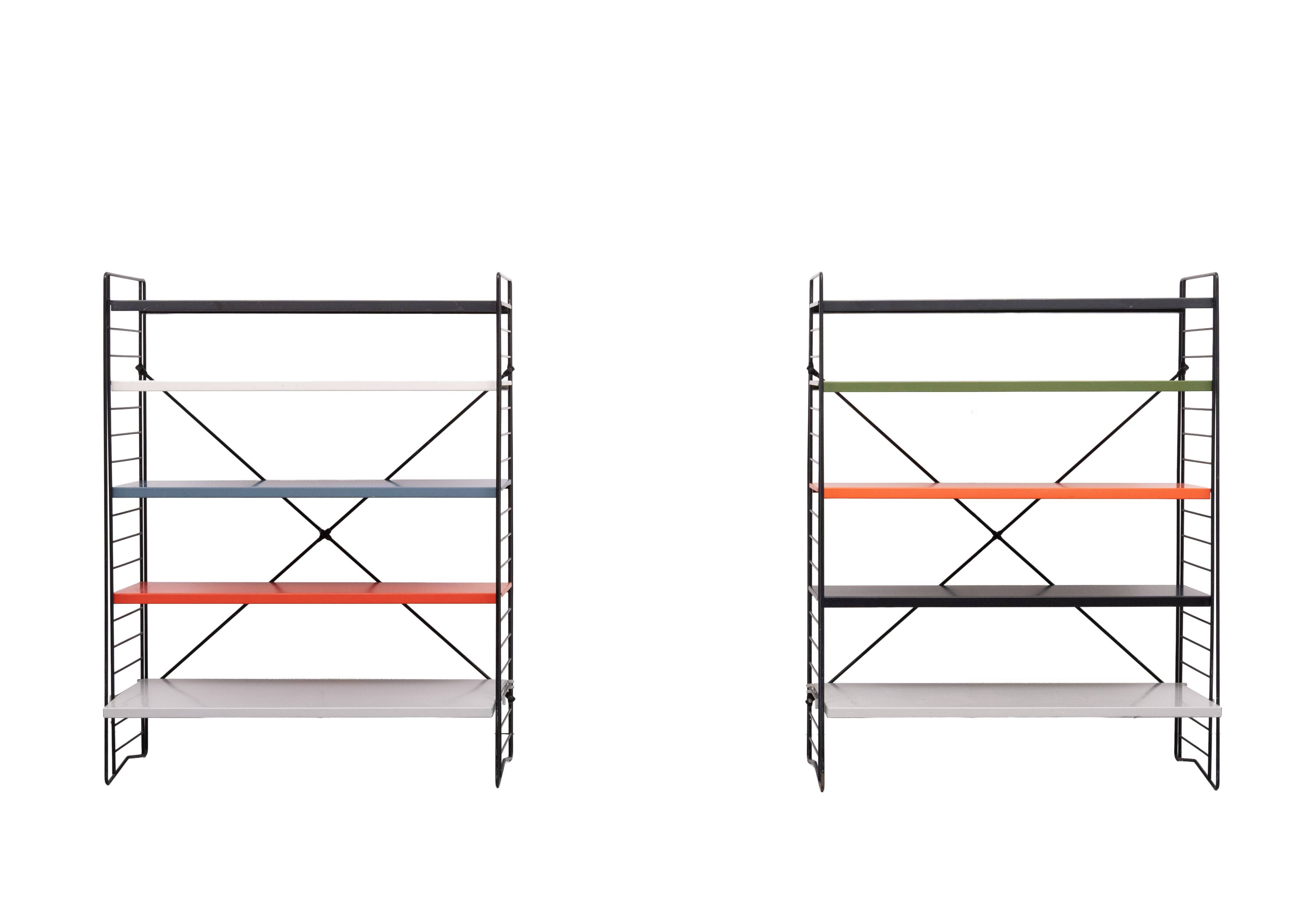 Tomado free standing Metal Colored racks 1960s Holland