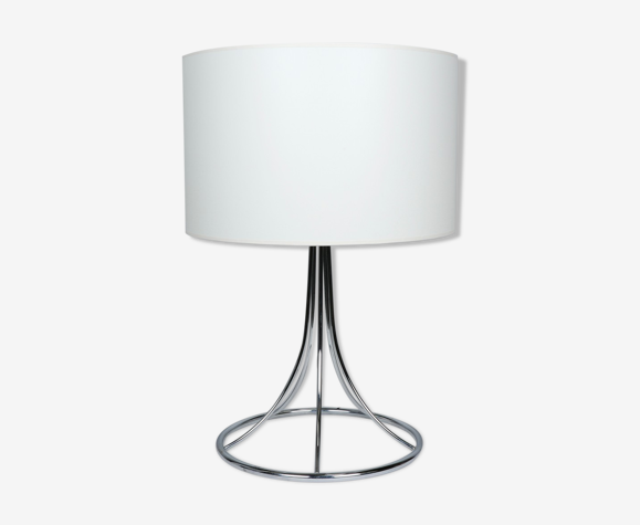 Lampe en métal chromée circa 1970