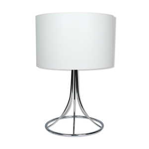 Lampe en métal chromée - circa
