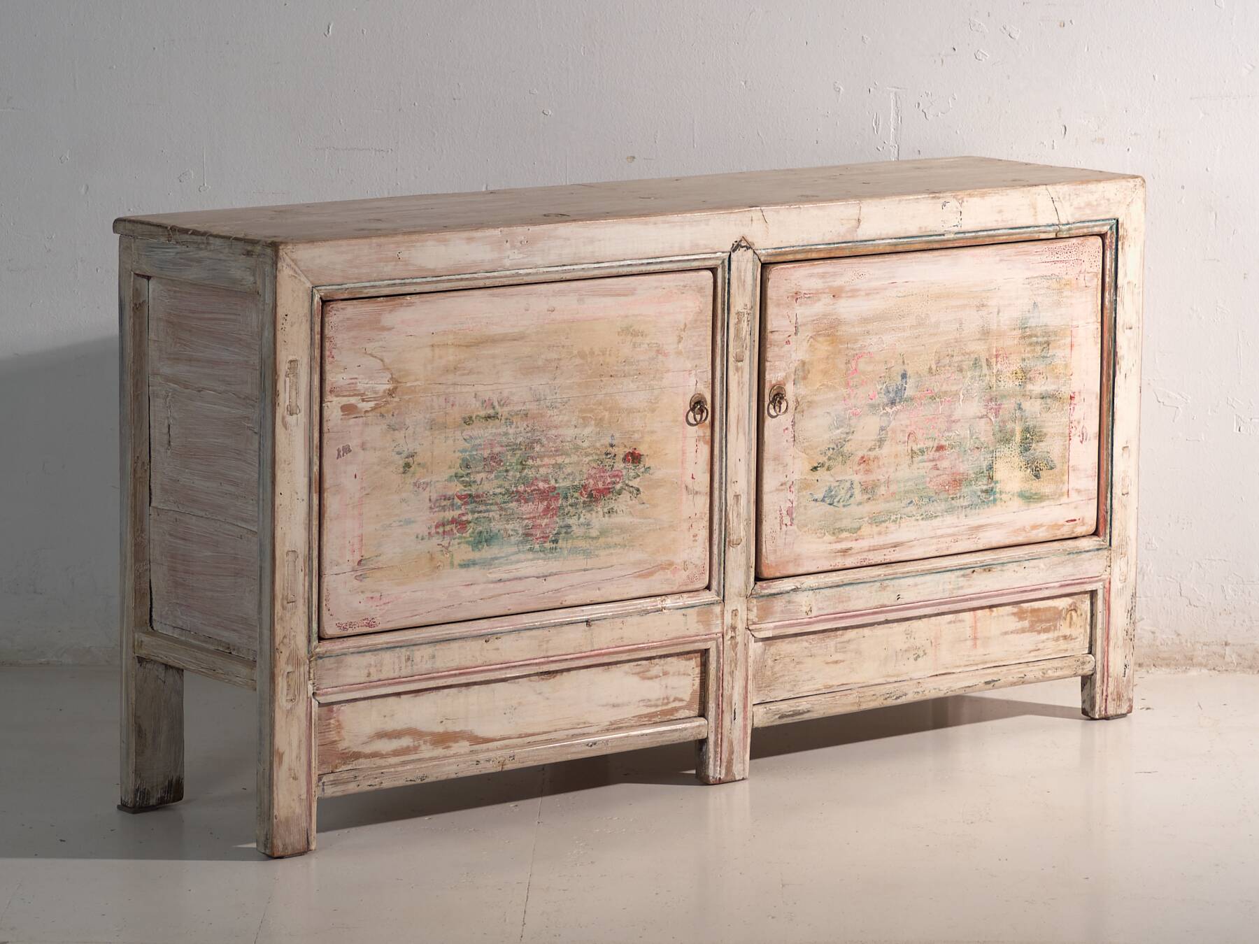 Antique white wooden sideboard (circa 1870)