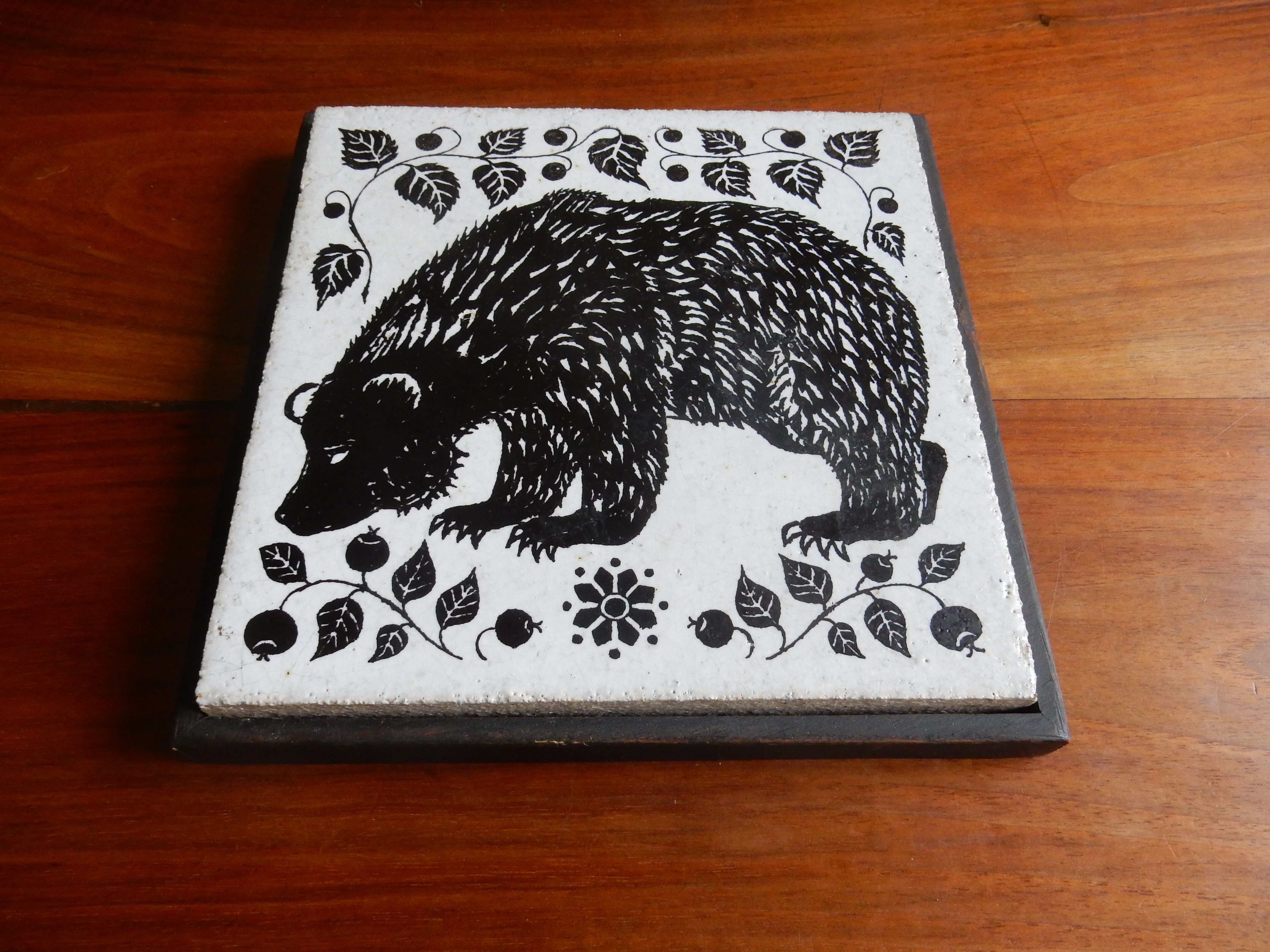 Ours de Konrad Galaaen pour Porsgrund, Norvège, Céramique d'art