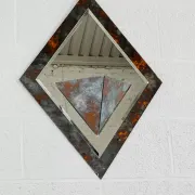 Vintage art deco beveled mirror
