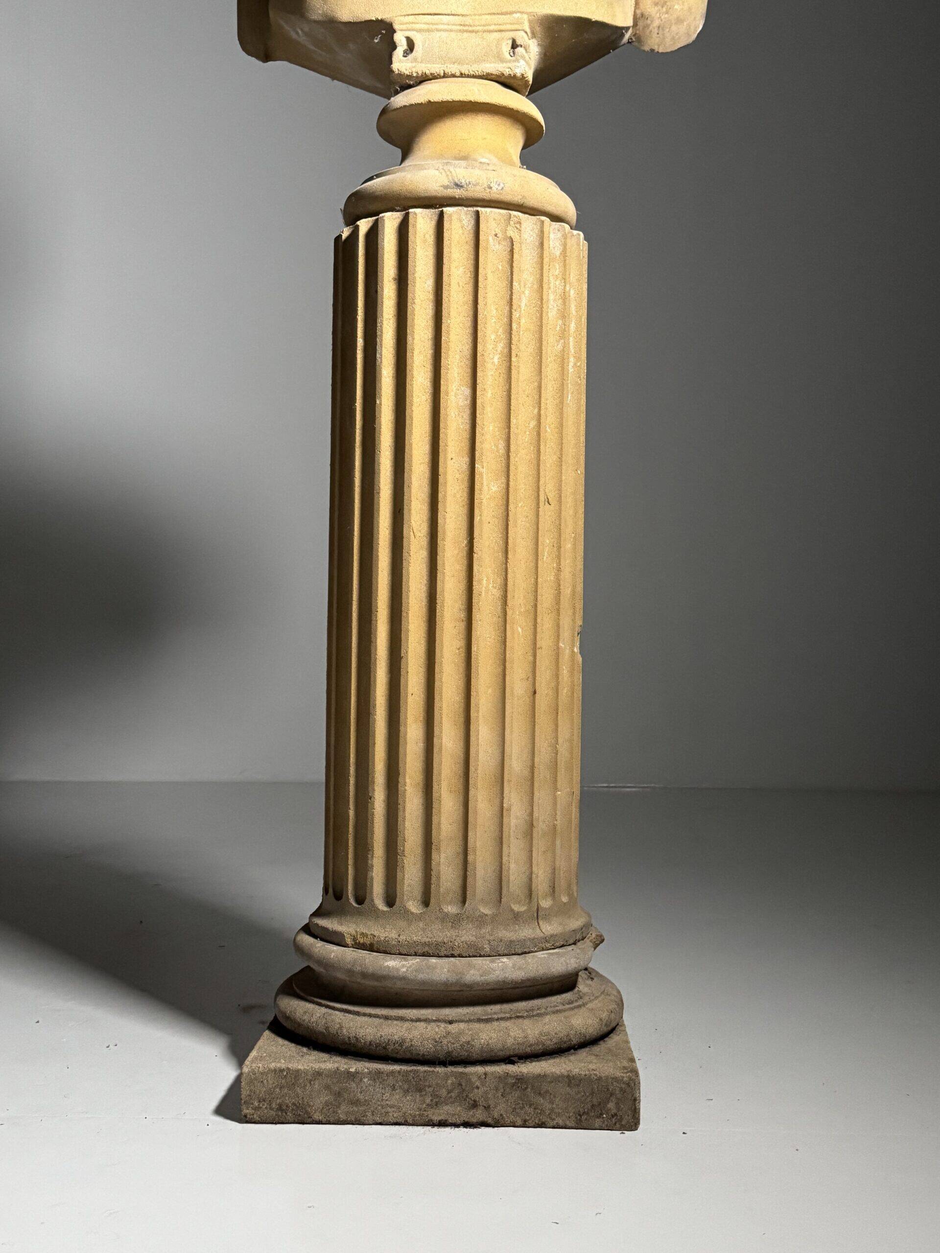 Bust on pedestal 20th century Antinous