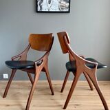 Chaises Arne Hovmand Olsen pour Mogens Kold vers les années 1950