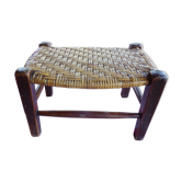 Wicker foot rest