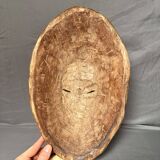 Ancient Tribal Wood Mask African Punu Maiden Mukudji Gabon