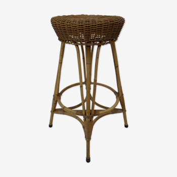 Vintage rotan bar stool 60s design