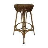 Vintage rotan bar stool 60s design