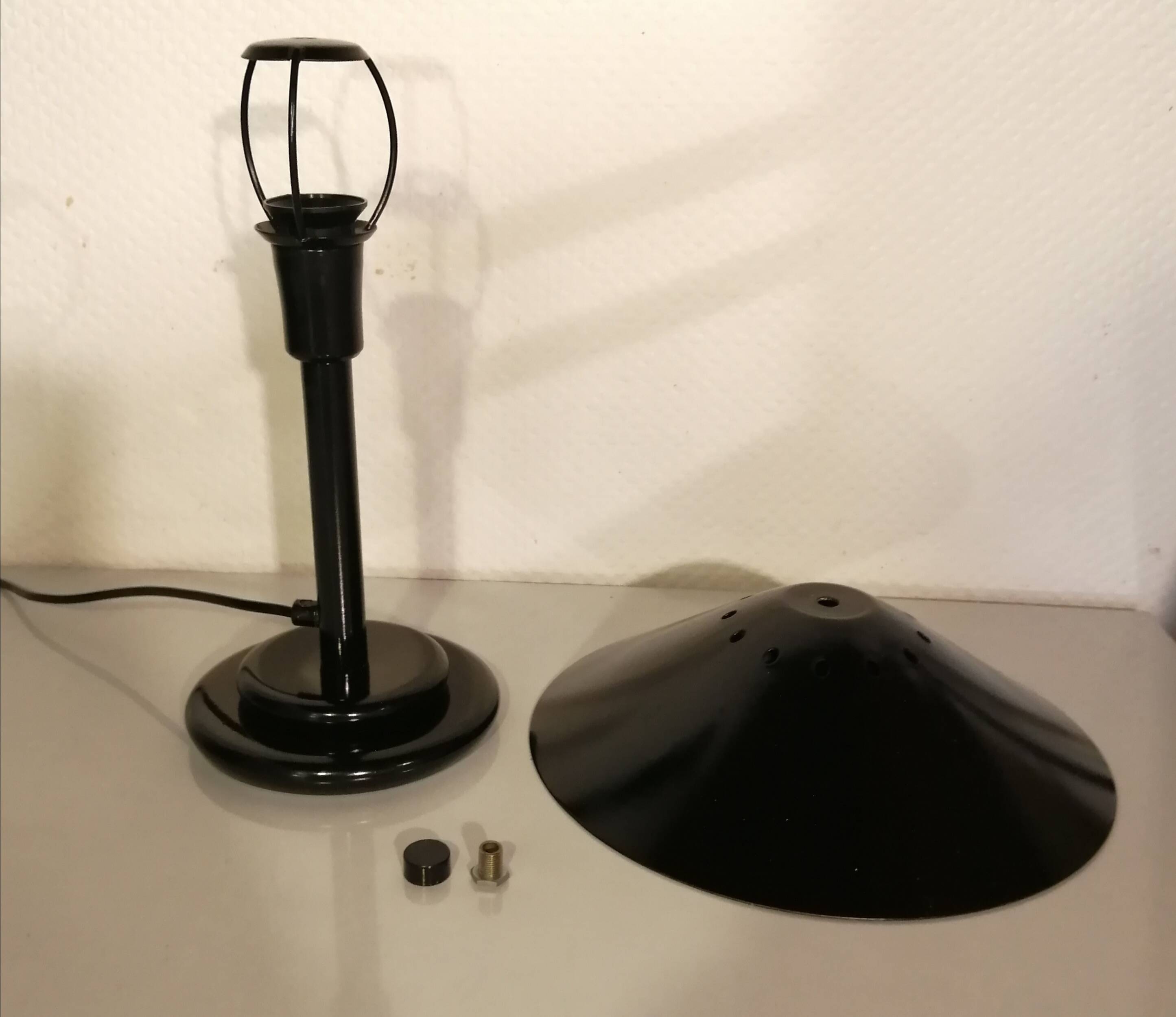 Vintage Aluminor metal mushroom desk lamp 1970s