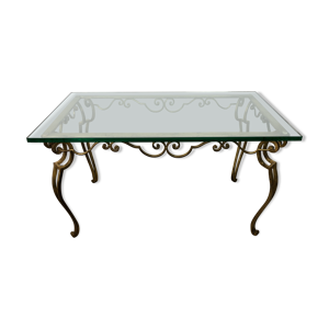 table basse en fer forgé