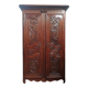 19th-century oak Renaissance wardrobe