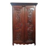 Armoire Renaissance en chêne époque 19ème