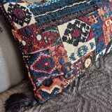 Bohemian kilim style cushion