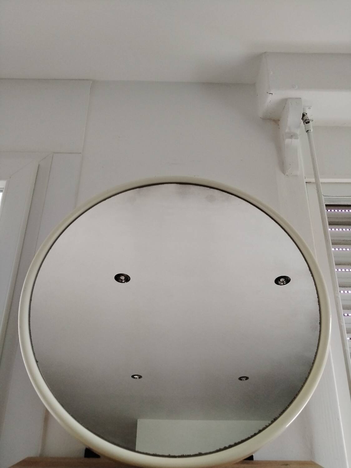 Round fiberglass mirror from the 70s